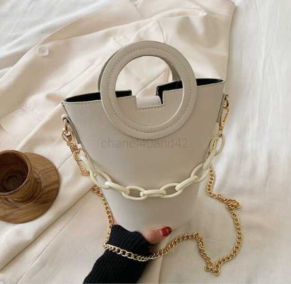 

fashion women bucket bag plain handbag ladu beach shoulder bags chain totos-shelala