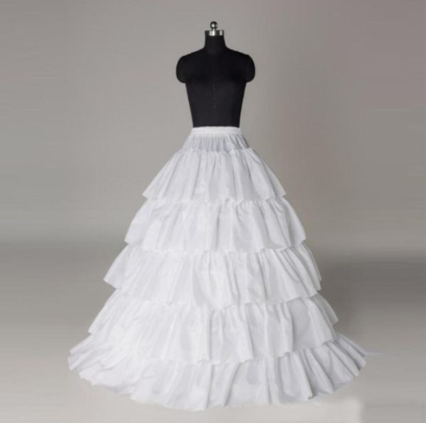 

vintage petticoats for ball gowns formal wear 6 layer 4 hoop satin bridal petticoat wedding accessories4585161, White
