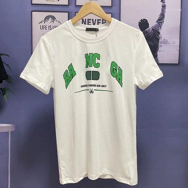 

summer designer t shirt letters print sleeves casual man womens tees hip hop, White;black