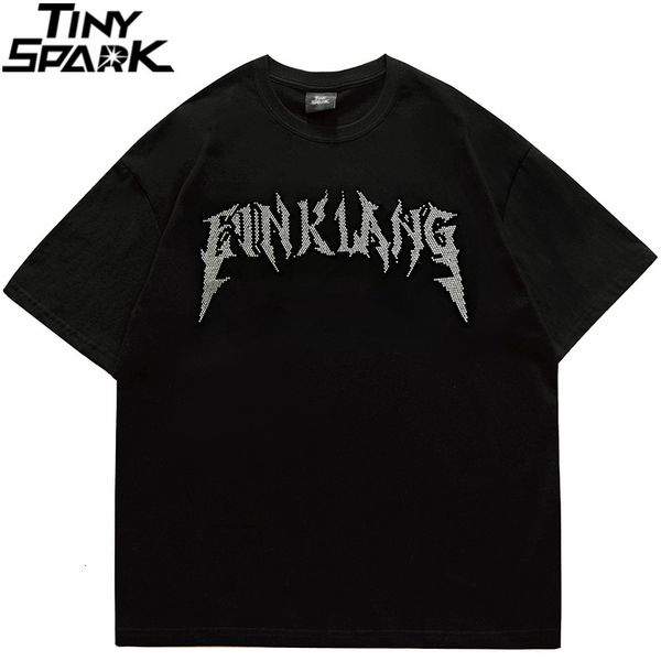 

men s t shirts 2023 kaus pria hip hop streetwear huruf harajuku katun kasual musim panas lengan pendek atasan hitam putih 230509, White;black