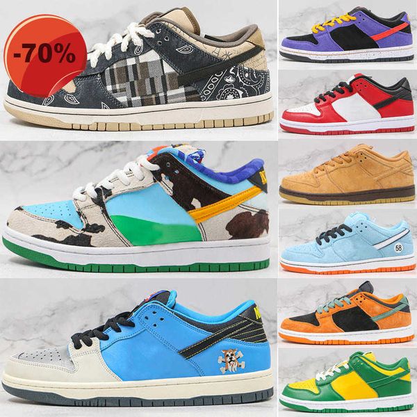 

sandals with box dk women men chunky dun kentucky university syracuse chicago valentines day club 58 champ color low running shoes trainers, Black