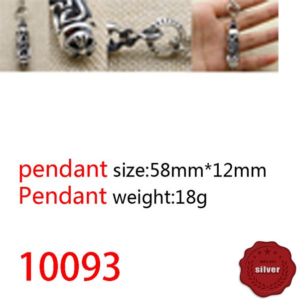 

10093 european and american pendant jewelry s925 sterling silver fashion personality punk hip-hop cross flower cylindrical pendant classic j
