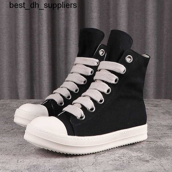 

for shoes men winter autumn and winter new large thick shoe holes high canvas milk fragrant thick sole thick shoelaces for women rokk ro, Black