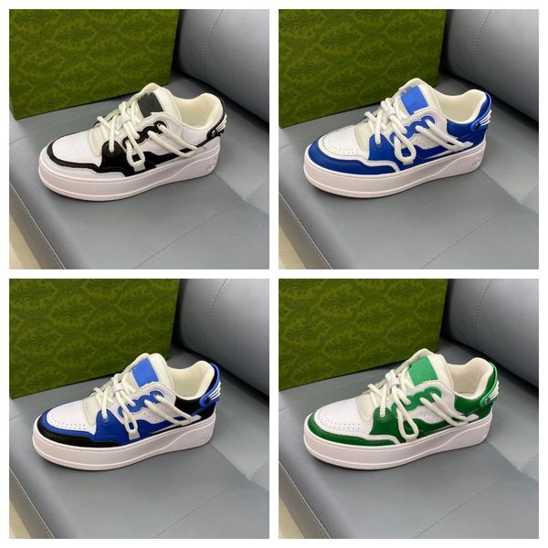 

23ss casual shoes women travel leather lace-up sneaker 100% cowhide fashion lady flat designer running trainers letters woman shoe platform, Black