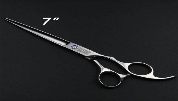 

7 inch professional hair cutting scissors hairdressing barber salon pet dog grooming shears bk035 2201256652359