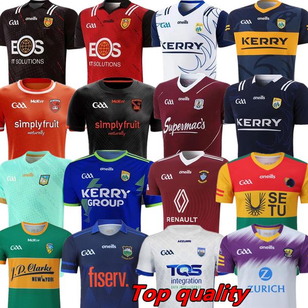 

23 24 gaa rugby jerseys wexford tipperary galway dublin gaelic football jersey 2023 2024 limerick cavan kerry tyrone mayo meath home away sh, Black;gray