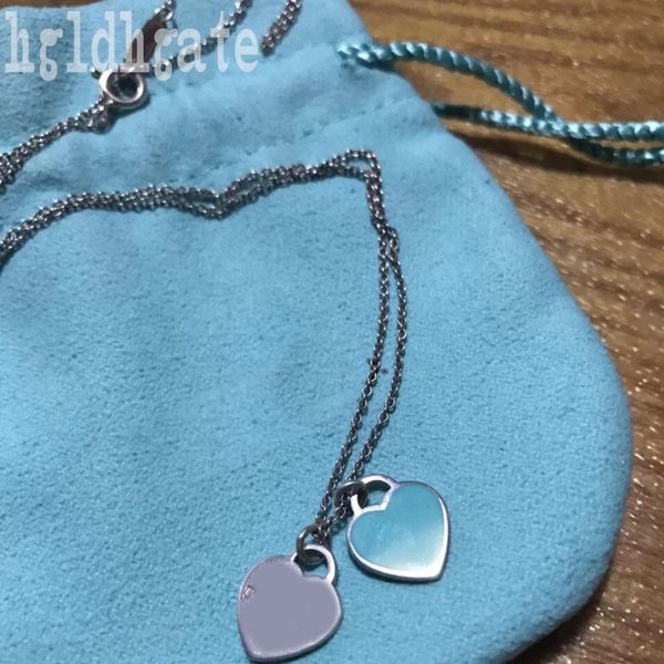 

return to plated silver necklace heart tag love necklace womens luxury pendant for couples designers letter enamel mens necklace charms roma