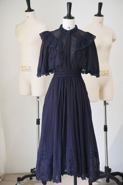 

dresses 2023 lace silk navy blue dress, Black;gray