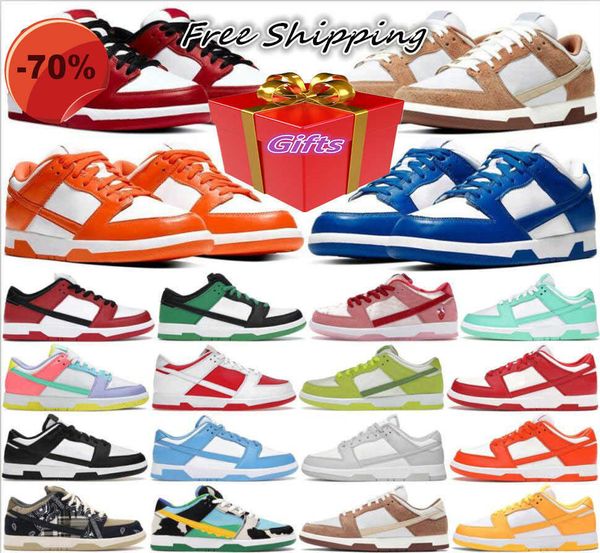

sandals with box classic sb lows casual shoes designer sneakers bart simpson paisley unc world champ women men grey fog union low sports bla, Black
