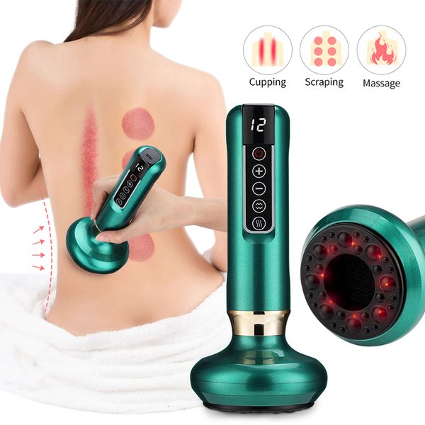 

back massager electric vacuum cupping massage body cups anticellulite therapy for guasha scraping fat burning slimming 230508