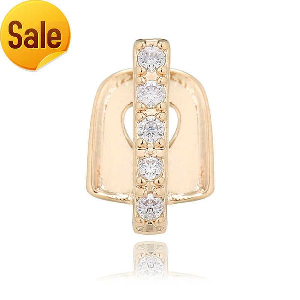 

ice cz stones diamond gold silver single cap hip hop grillz grills teeth