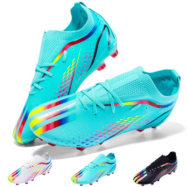 

dress shoes football boots men turf soccer cleats outdoor non slip soccer boot for boys professional low grass training sport footwear 23050, Black