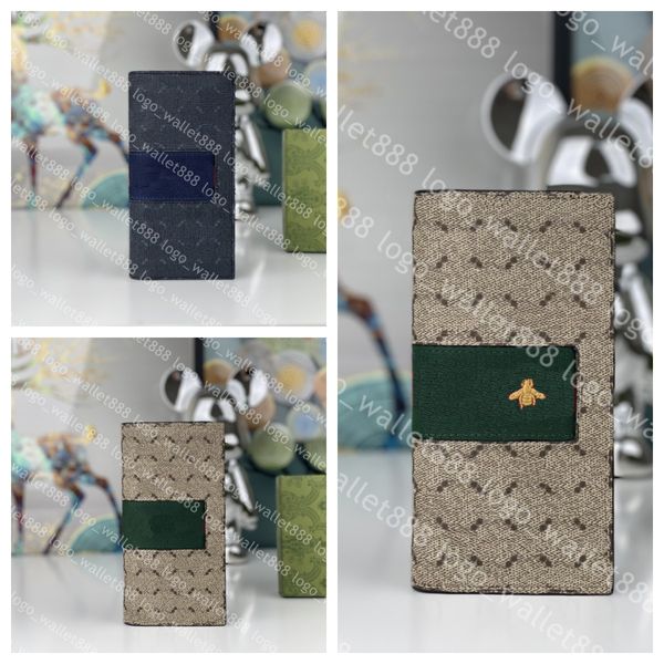 

2023 designer wallets single wallet made of cowhide with eye-catching red and green webbing high-quality purse for men and women 408836, Red;black