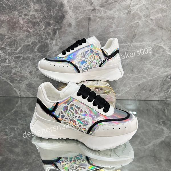 

sneakers designer casual shoes classic do-old dirty shoe mid double height bottom trainers leather glitter golden mens quality luxury2023, Black