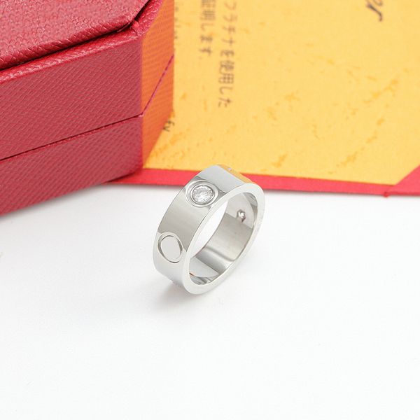 

new love ring designer ring luxury jewelry gold titanium steel alloy gold-plated process fashion accessories never fade not allergic rings f, Golden;silver