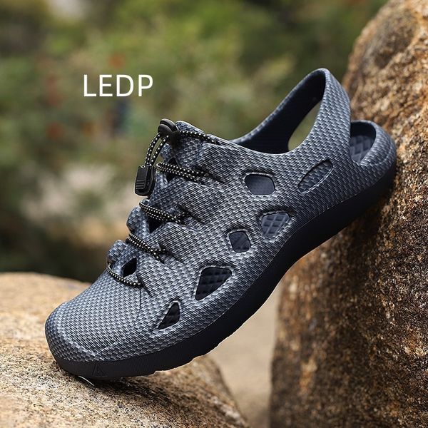 

sandals outdoor men's hiking shoes beach casual waterproof comfortable trend versatile breathable wearresistant 230508, Black