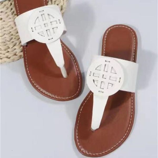 

slippers pmwrun large size european and american summer fashion all-match comfortable flip-flops flat casual women's outer wear slipper, Black