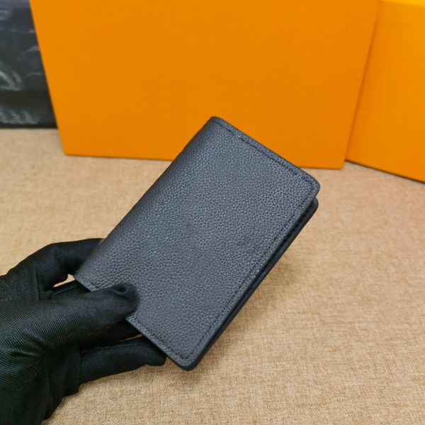 

stars quality pocket organiser new spring 2023classic western designer genuine leather mini short card holder 60502, Red;black