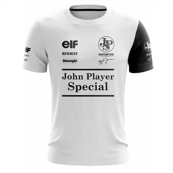 

2023 fashion f1 men's t shirt formula one team summer classic retro casual round neck short sleeve outdoor racing enthusiast quick dry, White;black