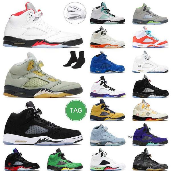 

5s what the 5 retro men basketball shoes island green metallic white cement jumpman 5 pro stars mens sport trainer sneakers