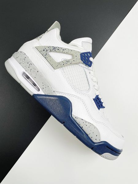 

shock drop men women 4s basketball shoes jumpman 4 white midnight navy 2023 lifestyles designer sports sneakers with box
