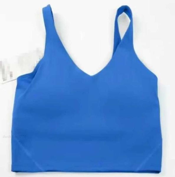 

2023yoga outfit lu-20 u type back align tank gym clothes women casual running nude tight sports bra fitness beautiful underwear vests