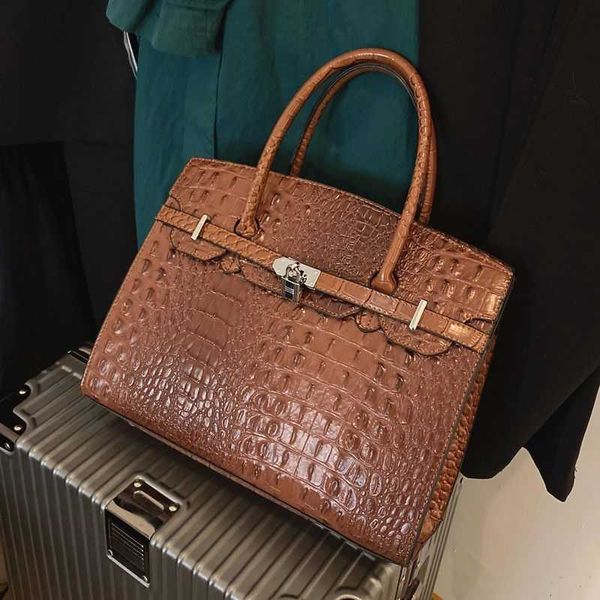 

designer bag tote bag handbags crossbody bag high end bags new fashion women's bags cross body bags versatile crocodile pattern bags