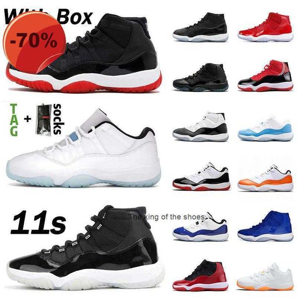

sandals with box new 11 11s men basketball shoes 25th anniversary low legend blue citrus white bred concord pantone heiress black cap and go