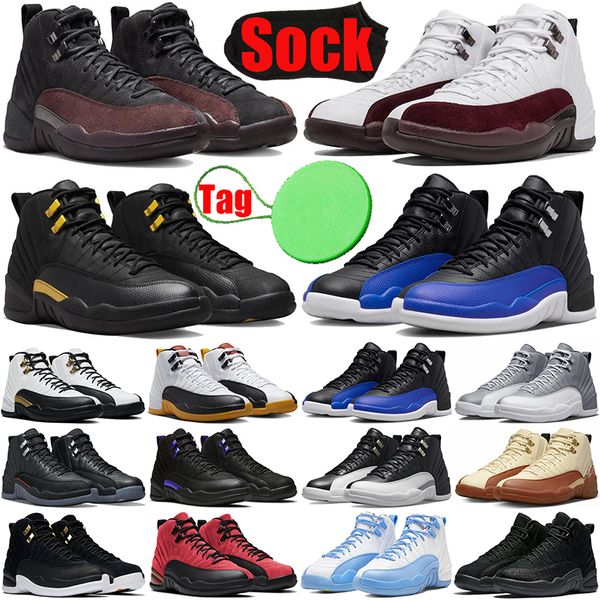 

a ma maniere 12 12s mens basketball shoes black taxi stealth utility royalty hyper royal dark grey reverse flu game men trainers sneakers sh