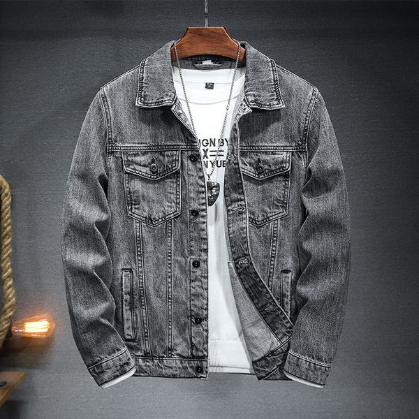 

men's jackets men's casual jacket autumn slim fit denim jacket 230509, Black;brown
