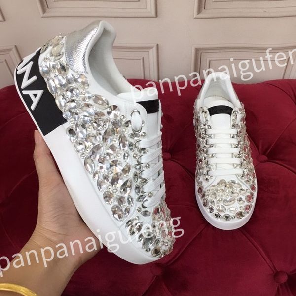 

designers shoes mens womens casual shoes genuine leather classic trainers couples sneakers, Black