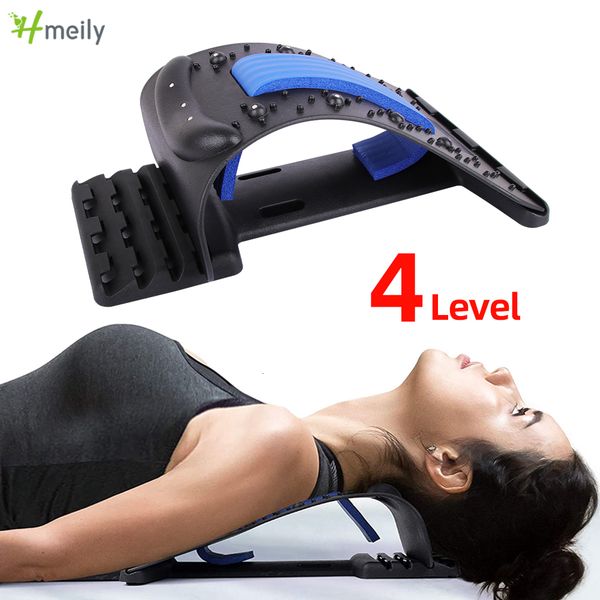 

other massage items 4 level neck stretcher apparatus magnetotherapy back stretch r tool lumbar cervical spine support pain relief 230508