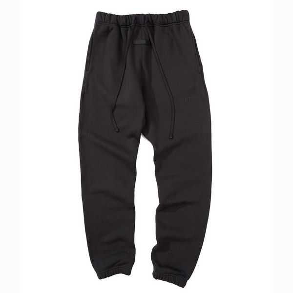 

22fw autumn winter usa 8th flocking print logo pants trousers casual men women fleece string joggers sweatpants coral colors, Black;brown