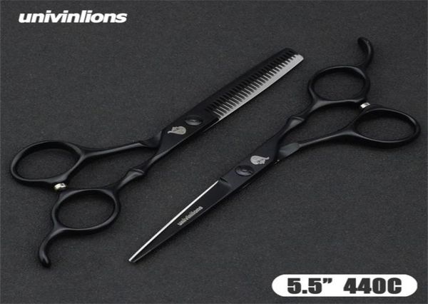 

univinlions japan steel 5560 barber scissors professional hairdressing kit shears sharp cutting 2203176280470