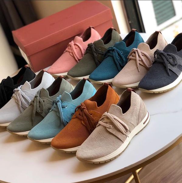 

plus size mens 2023 new lp shoes mesh ventilate comfortable designer loro summer walk shoe runner socks sneakers dustbag 38-46, Black