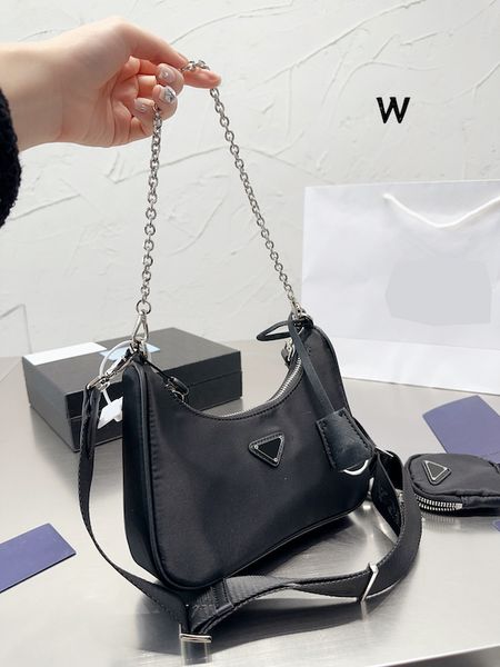 

womens multi-functional small/medium crossbody bag single shoulder handbag zero wallet fashionable handbag dinner bag nylon chain three in o