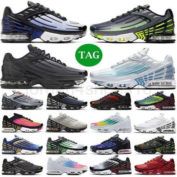 

tn plus 3 men women running shoes laser blue light bone yellow triple black multi color navy grey orange neon rainbow mens trainers sports s