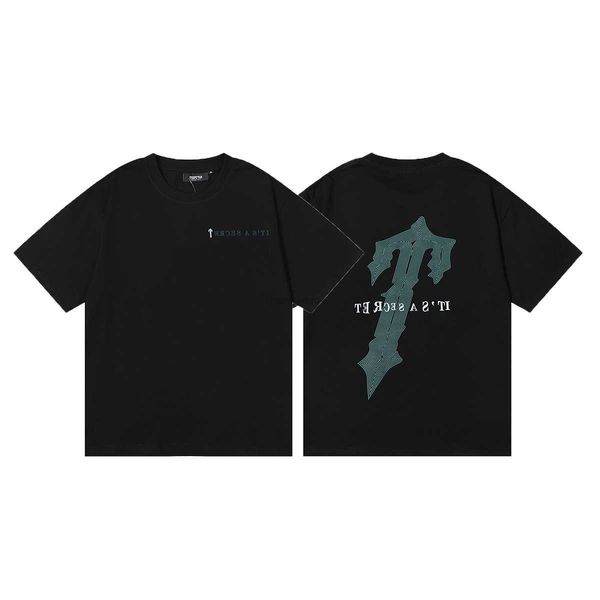 

designer fashion clothing tshirt tees trapstar irongate t high frequency letter printed cotton round neck short sleeve summer luxury casual, White;black