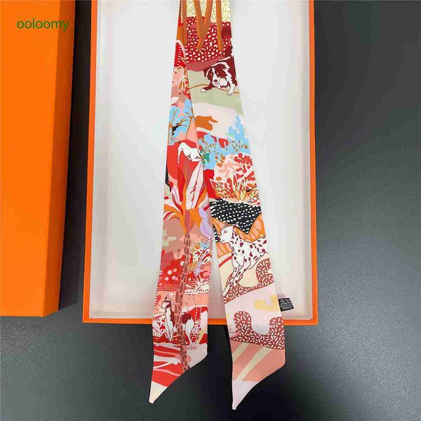 

hemres designer cravat yinghua scarf fast city h home twill binding bag handle multifunctional ribbon animal small 2gk6, Black;purple