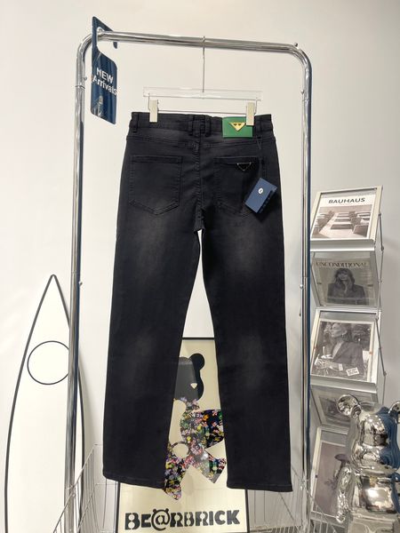 

men jean street designer denim pants windproof perfect details stand collar sunscreen breathable stretch denim pocket triangle design trouse, Blue