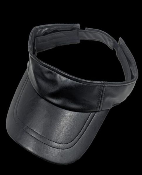 

visors plain sun visor hats for summer pu leather womens cap golf running hiking yellow blue black red ltbrownvisors9121093, Blue;gray
