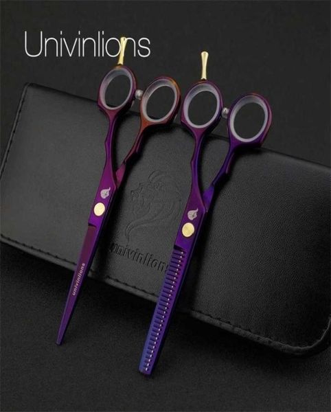 

55quot purple cutting scissors hairdresser razor hairdressing haircut kit salon hair clipper kids 2201254330966
