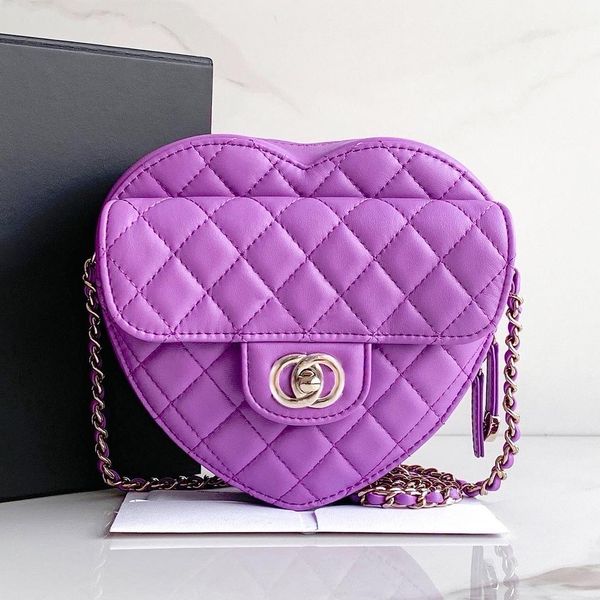 

7a quality flap half moon clutch heart bags fashion luxury cc handbag mens designer the tote bag womens genuine leather gym quilted shoulder