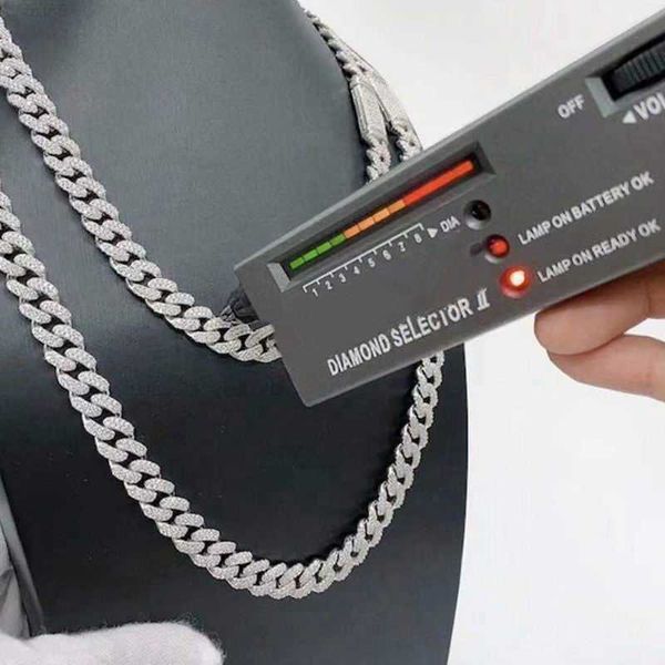 

hip hop thick cuban link chain miami chain iced out zirconia alloy necklace bling jewelry/, Silver