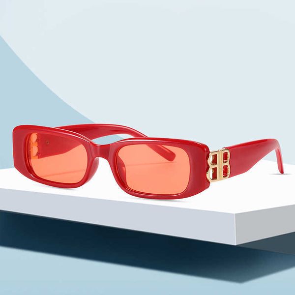 

new b family 8189 small frame women's fashion versatile sunglasses, White;black