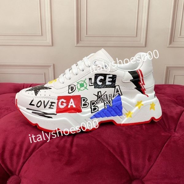 

new casual shoes designer italy for men sneaker leather embroidered stripes white shoe flat platform walking sports trainers2023, Black