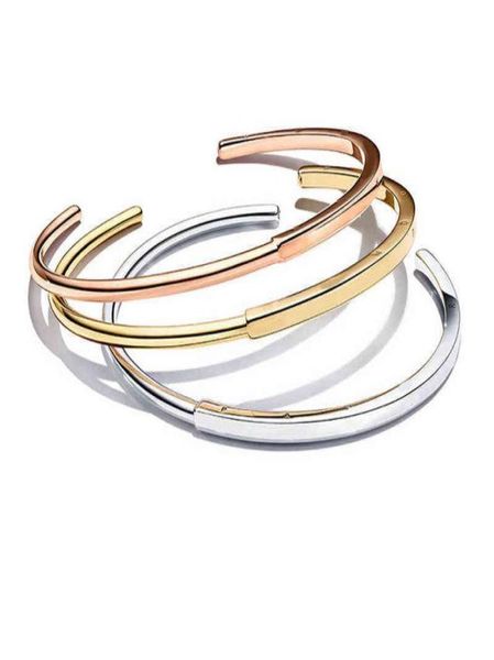 

luxury jewelry vintage bracelets for women silver 925 sterling couple anniversary fashion original gifts rose gold bangle 20215014908, Black