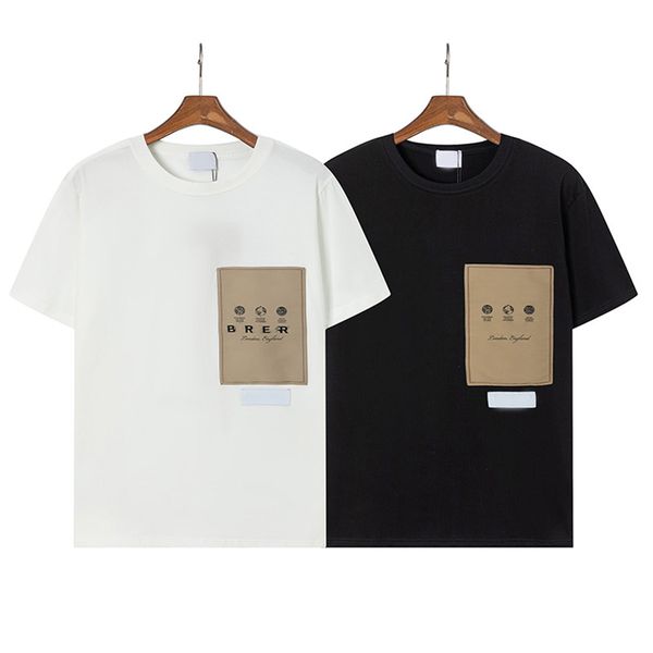 

men's pure cotton t-shirt, designer letter printed fashion casual summer breathable shirt, men's high-quality clothing couple t-sh, White;black