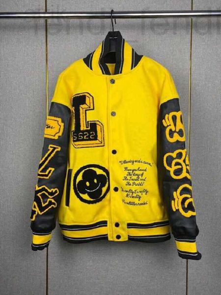 

men's jackets luxurious2023 designer letter print t-shirt cotton fabric round neck pullover short sleeve sweater jacket trend 2xl/3xl g, Black;brown