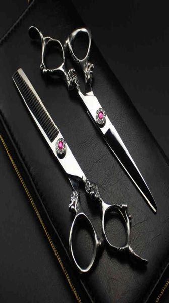 

professional japan 440c 6 039039 silver dragon hair cutting haircut thinning barber haircutting shears hairdresser scissors4212124